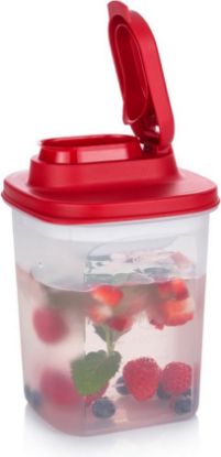 Afbeeldingen van Tupperware schenkkan rood 1L met filter