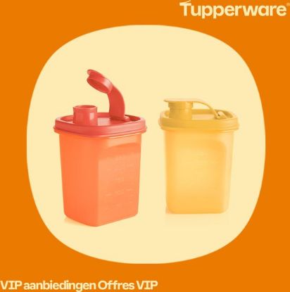 Afbeeldingen van Tupperware 2 schenkkannetjes 350ml