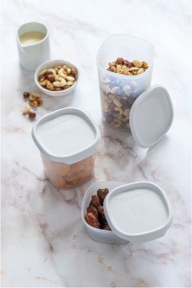 Afbeeldingen van Tupperware set one touch fresh vierkant