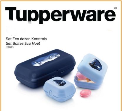 Afbeeldingen van tupperware set eco dozen kerstmis