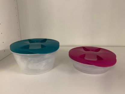 Afbeeldingen van Tupperware Duo kommenset ( voor yoghurt en cereals) in het blauw