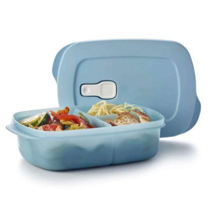 Afbeeldingen van Tupperware CrystalWave Vakjesdoos Lichtblauw