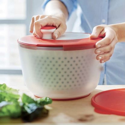 Afbeeldingen van Tupperware SlaChef / SlaSlinger Rood