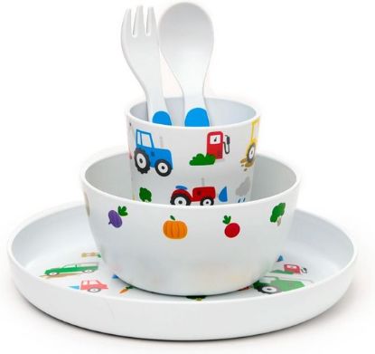Afbeeldingen van Kinderservies Kleine Tractors  (5)