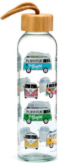 Afbeeldingen van Volkswagen Busjes VW T1 - Roze/Geel/Groen/Blauw - 500ml -