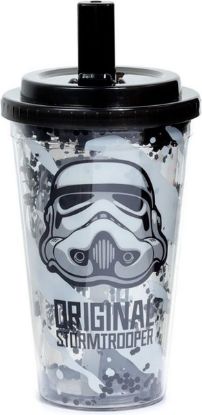 Afbeeldingen van The Original Stormtroope Breukbestendige Duurzame Dubbelwandige Beker met rietje- 500ml