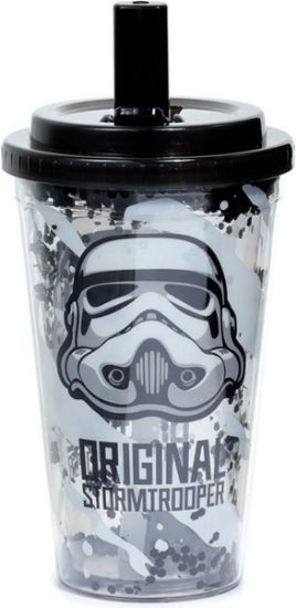 Afbeeldingen van The Original Stormtroope Breukbestendige Duurzame Dubbelwandige Beker met rietje- 500ml
