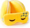 Afbeeldingen van Snoozie het Slaaphoofd knuffel/reiskussen/slaapmasker - 2-in-1 set - voor kinderen
