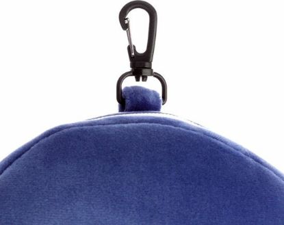Afbeeldingen van Pinguin knuffel/reiskussen/slaapmasker - 2-in-1 set