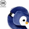Afbeeldingen van Pinguin knuffel/reiskussen/slaapmasker - 2-in-1 set