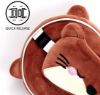 Afbeeldingen van Otter het Slaaphoofd knuffel/reiskussen/slaapmasker - 2-in-1 set